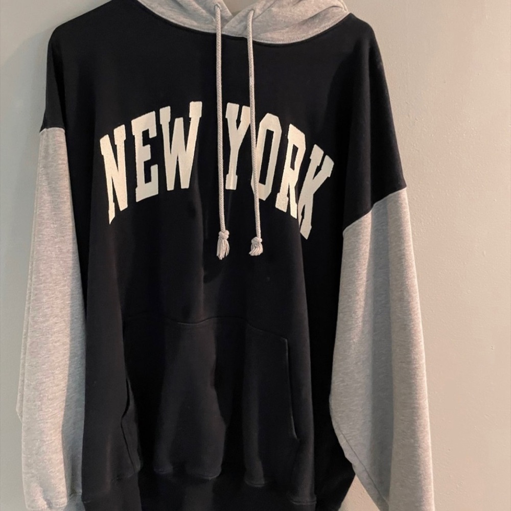 RARE Brandy Melville New York color block hoodie